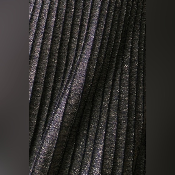 Black Metallic Knit Sweater Dress - Picture 5 of 5